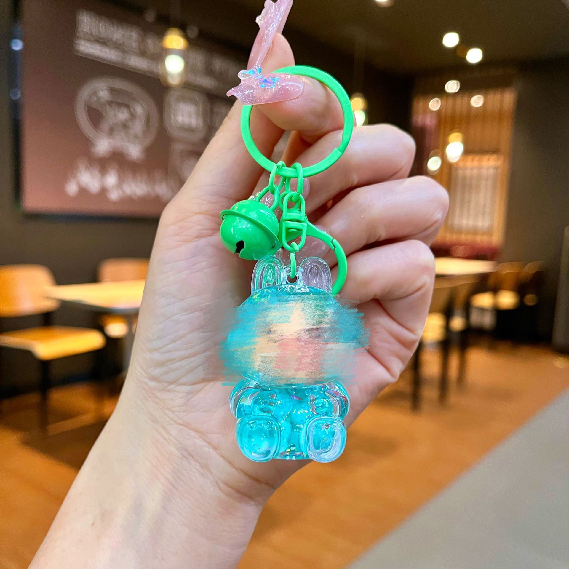 컬러 하드웨어 [녹색] 야광 버블 비즈 작은 천 천