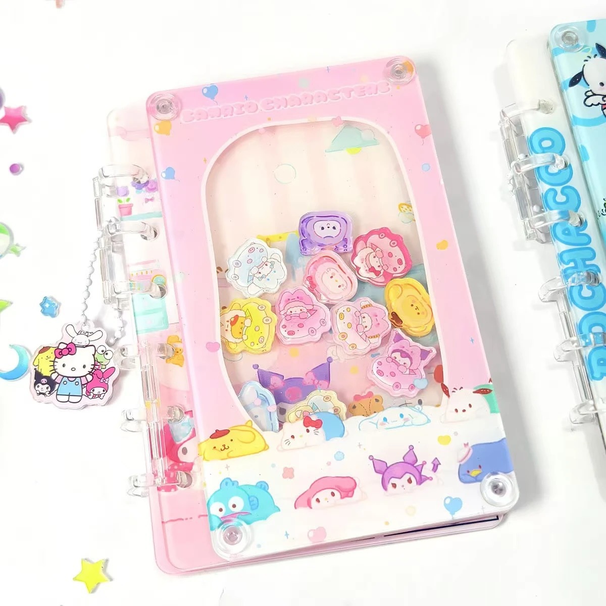 Diy手帳創意シートa 7ロックノート小馬小新バレーボール少年アクリルバインダー