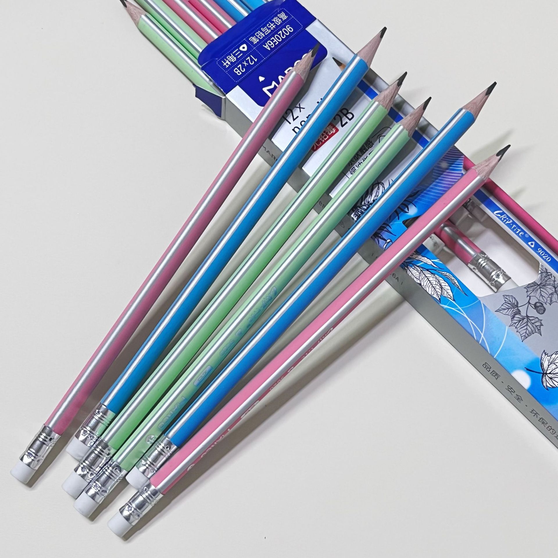 Marco estudiante lápiz de escritura 9020 triángulo corrección Grip HB Escuela Primaria estudiante niños principiante escritura