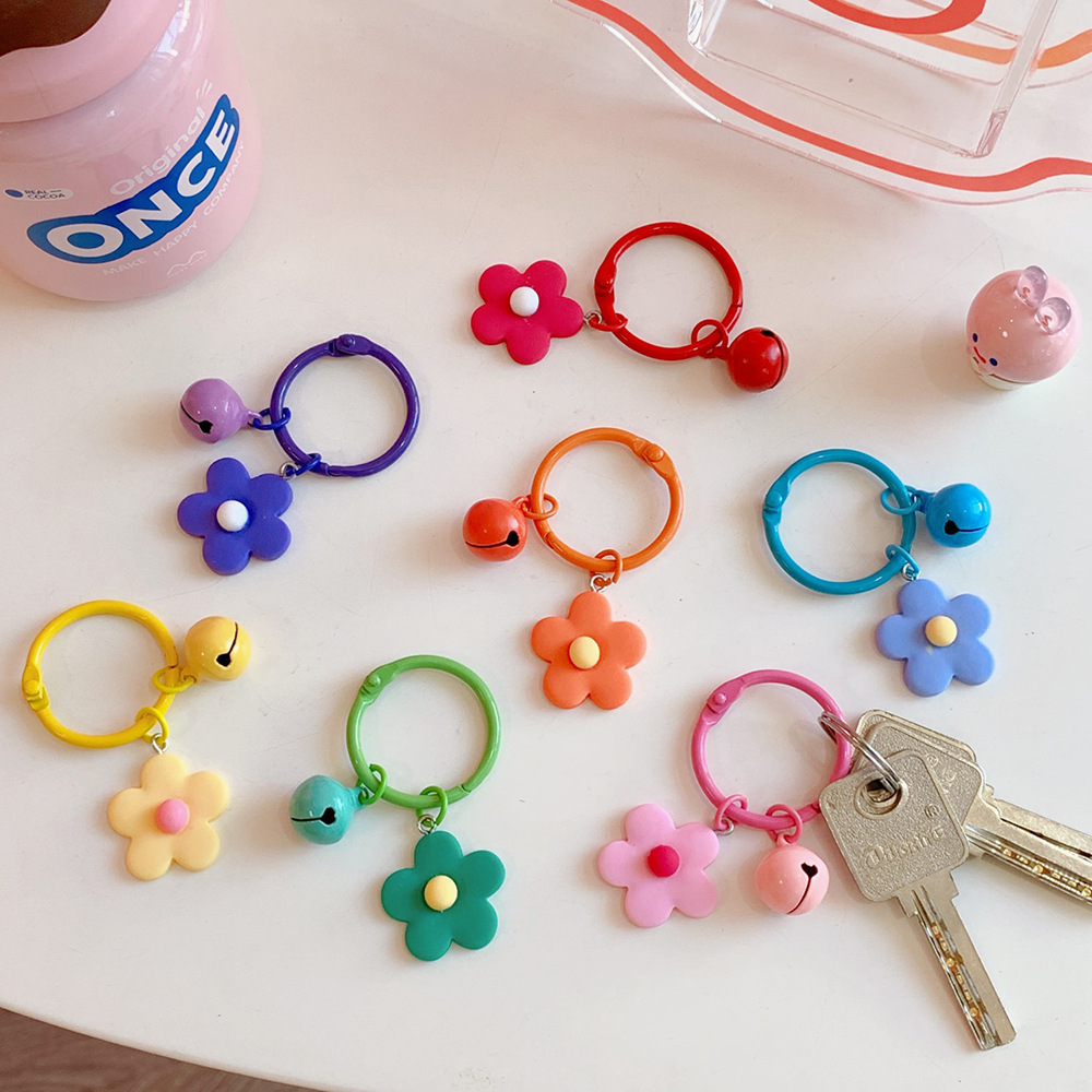 1 Piece Cute Flower Resin Women's Keychain display picture 2