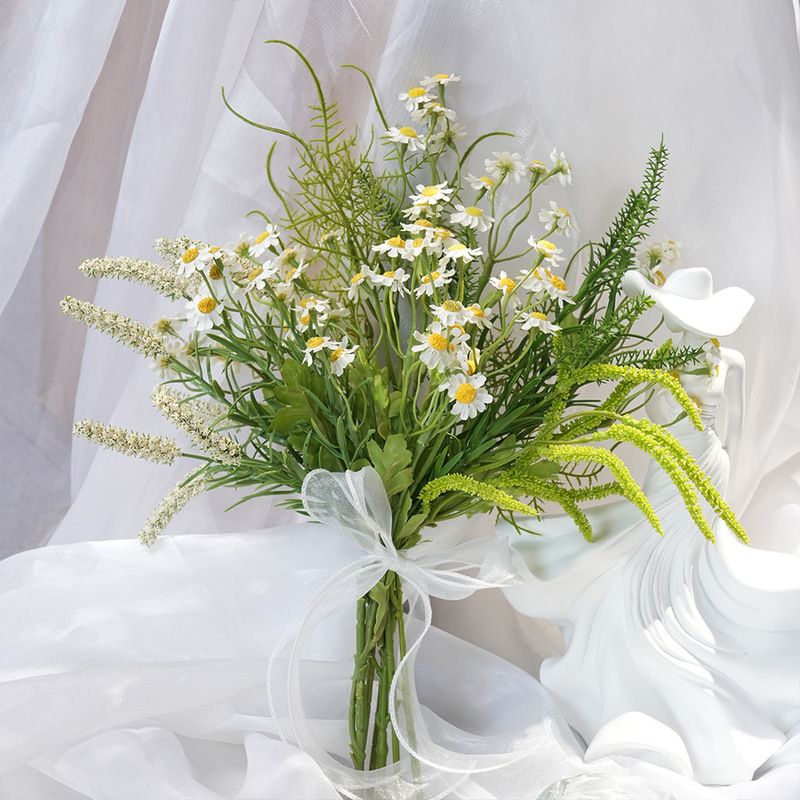 小花束假花仿真花摆设仿真玫瑰花人造花摆件花仿生花塑料花装饰花|undefined