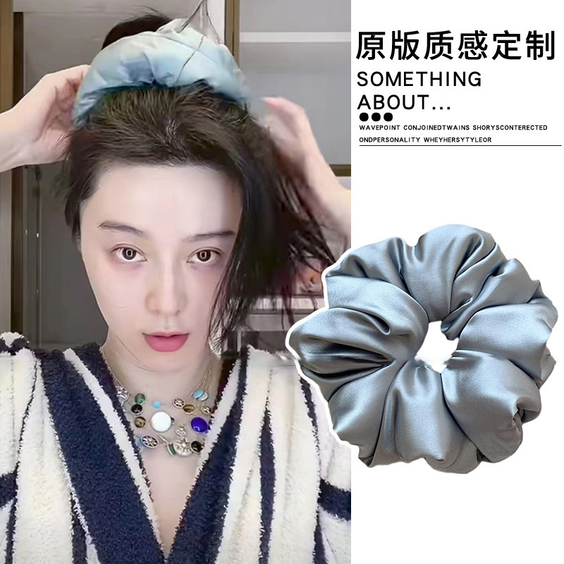 枕头睡眠大肠发圈女网红2025新款丸子头发绳超大号肥肠橡皮筋头绳|undefined