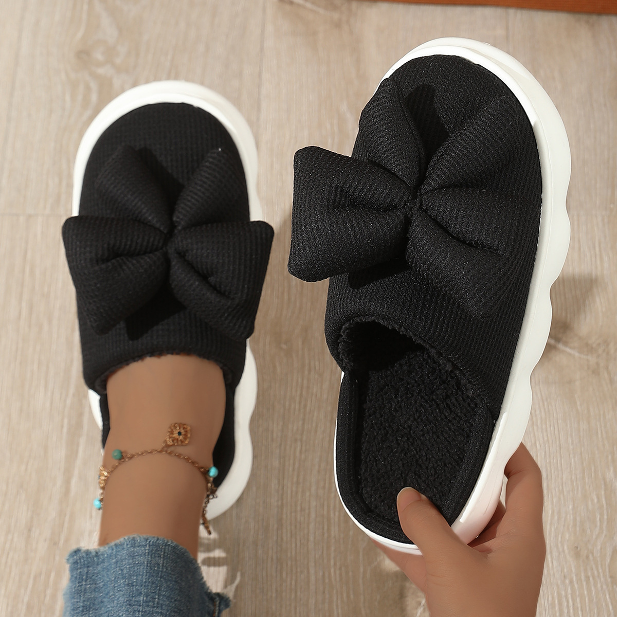 검은색 면 대걸레