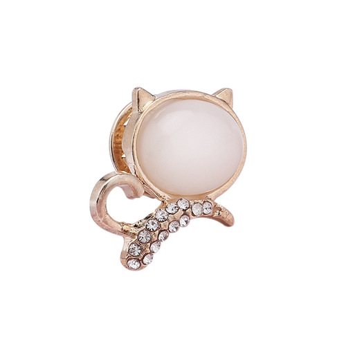 Wholesale anti-exposure buckle brooch, high-end bow, snowflake pin, small fragrance style decorative metal jewelry for clothing neckline