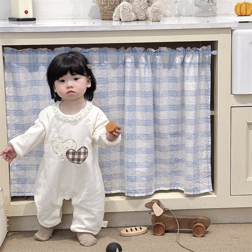 Ropa para niños coreanos mono de bebé primavera 0-1 años de edad bebé mameluco lindo súper lindo ropa de hogar a gatear