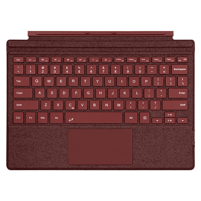 Aplicable a Microsoft Surface Pro11 teclado bluetooth colorido retroiluminado plano externo teclado de succión fábrica al por mayor