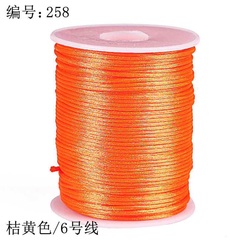 中国結びロープ 6 号 2 ミリメートル韓国糸赤いロープペンダント編組ハンドロープジュエリーアクセサリー材料卸売|undefined