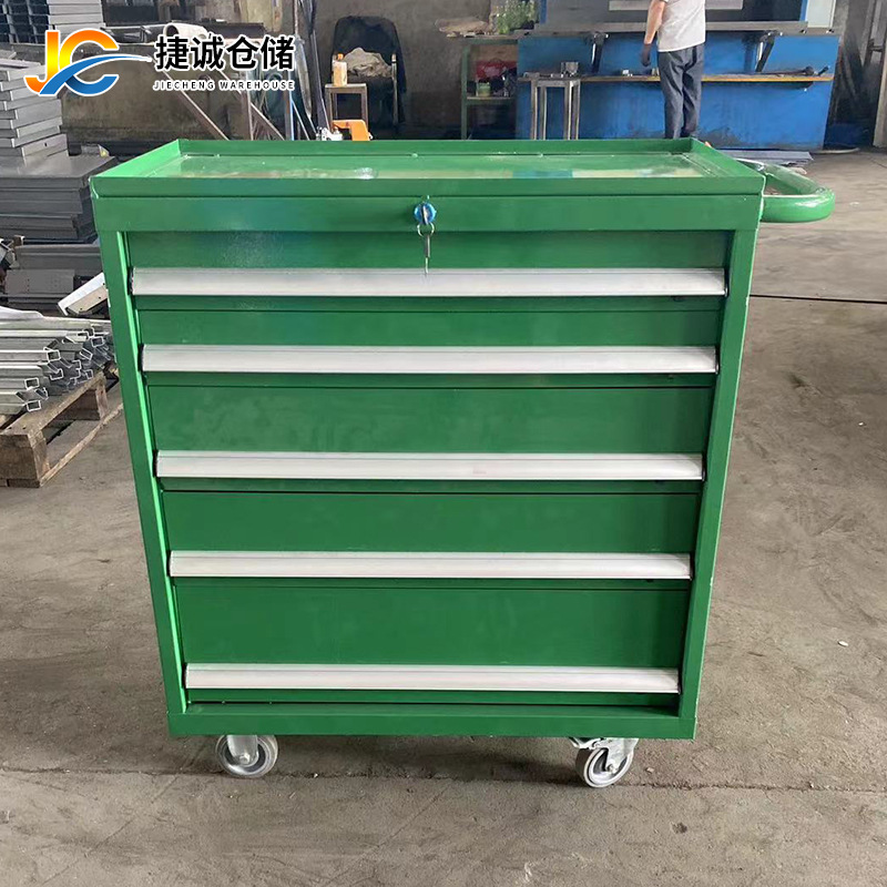 厂家供应不锈钢工具车 五金零件存储五抽柜抽屉式不锈钢工具车