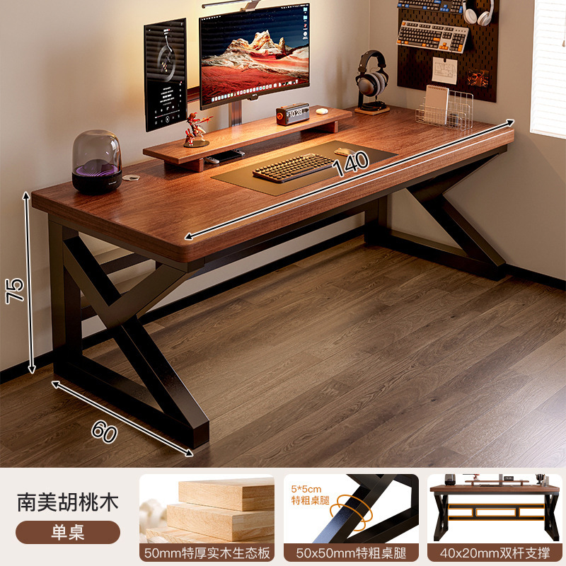 Mesa de computadora de madera maciza escritorio dormitorio hogar pequeño escritorio de estudio de estudiantes escritorio de oficina simple