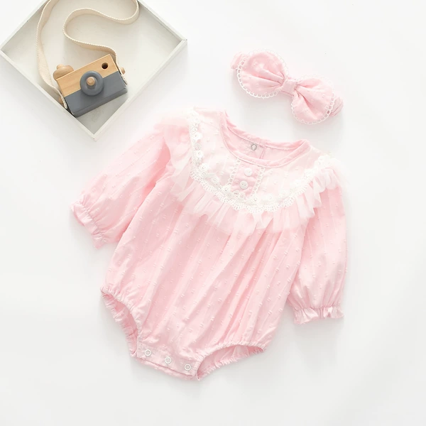 Peach pink two-button khaki
