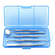 牙科工具5件套裝 口腔護理工具 牙科探針 牙科鏡 牙結石工具