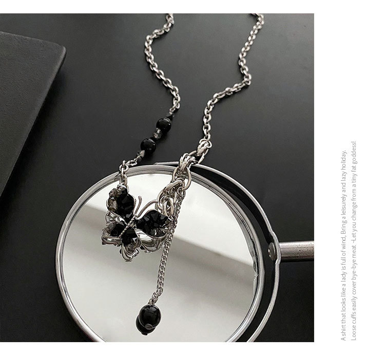 Simple Style Butterfly Titanium Steel Plating Necklace 1 Piece