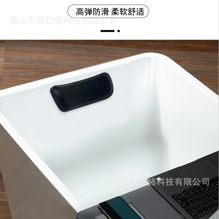 源头工厂轻奢高弹肤感100% 防水凝胶自黏长方形浴缸枕头SPA头枕