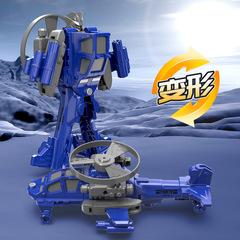 兒童男孩親自互動可發射飛盤變形飛機玩具直升機趣味動手跨境電商