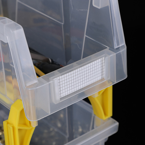 Oblique classification parts box wall-mounted screw box tool box combined material component box plastic shelf storage box