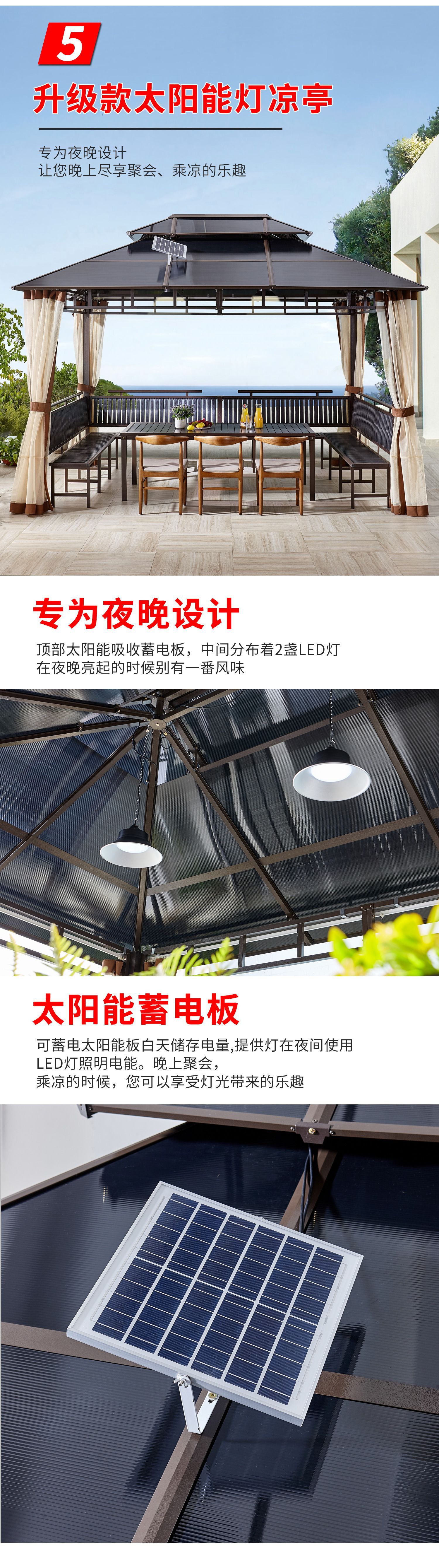 凉亭户外别墅庭院楼顶花园露台四角帐篷室外亭子农家乐遮阳棚木屋-阿里巴巴