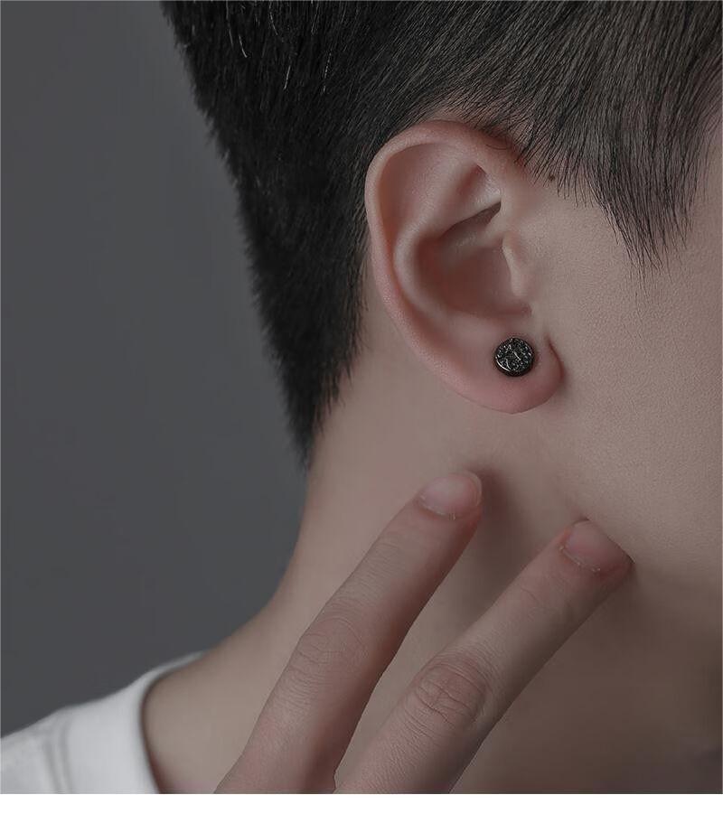 智贝详情图_4无需耳洞磁吸耳夹男潮民族风貔貅耳钉嘻哈高级感酷