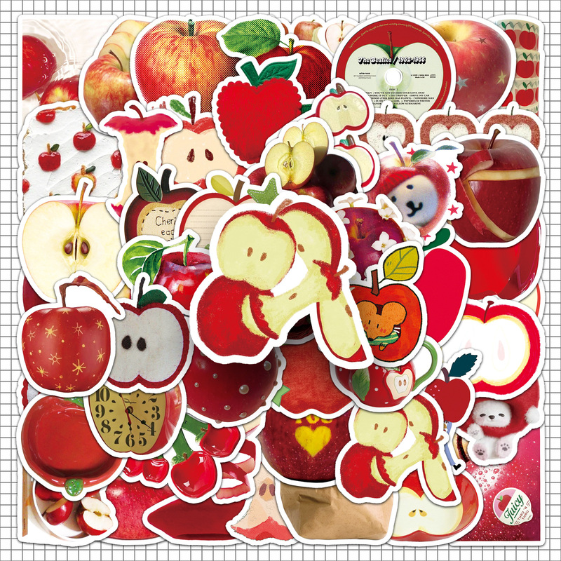 50 Apple Ins Style Cute Fruit Plants Creative Fun Stickers Earphones Notebook Scooter DIY Stickers 50 Apple Ins Style Cute Fruit Plants Creative Fun Stickers Earphones Notebook Scooter DIY Stickers
