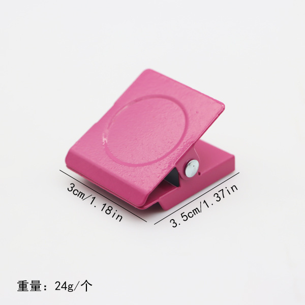 跨境糖果色强力磁吸夹子磁性冰箱贴彩色金属便签夹磁铁照片夹批发|undefined