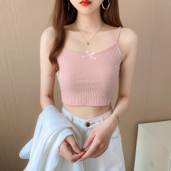 2023 new style small camisole women's summer girl Japanese style inner lace outer top women's bottoming shirt