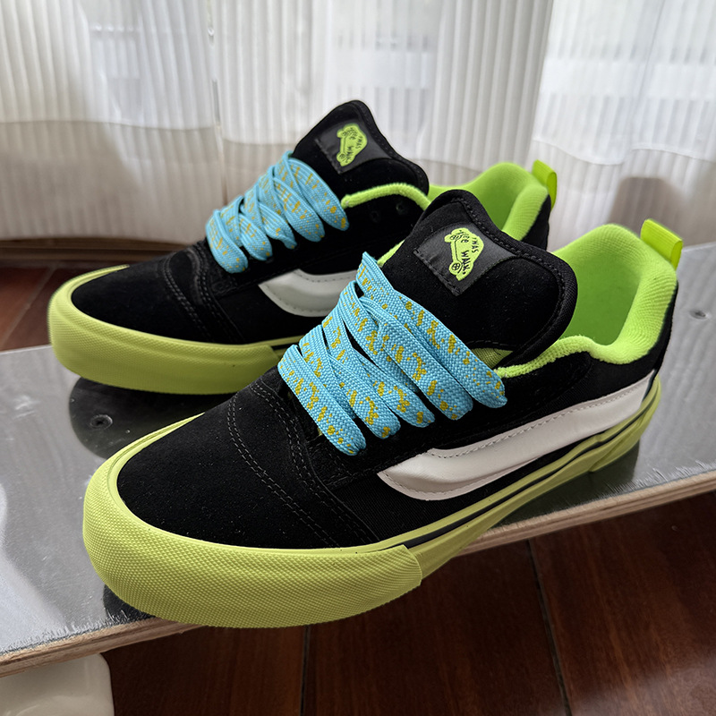 Calle americana de anajuez gordo zapatos de pan de moda lujoso ligero hombre y mujer de verano baja ligera transpirable zapatos de skate casuales