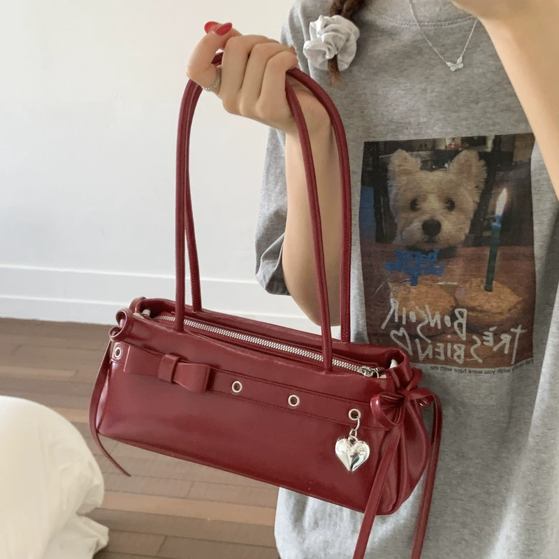 Уникальный дизайн, сумка для мотоцикла, милая крутая ретро-сумка с пряжкой для багета, модная универсальная сумка на плечо, модная сумка