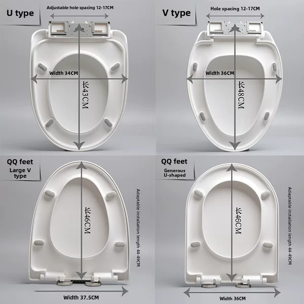 Thickened Toilet Seat Cover, Universal Toilet Seat Cover, Quick-Release Universal Thickened Toilet Seat Cover