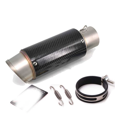 Motorcycle modified semi-blue: Motorcycle exhaust pipe - c-60mm