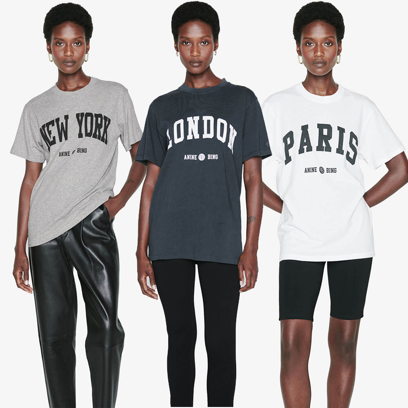 Clearance Sale~No Returns or Exchanges~Classic Letter Print on Sleeves, Logo Embroidery, Cotton Women's Short-Sleeve T-Shirt