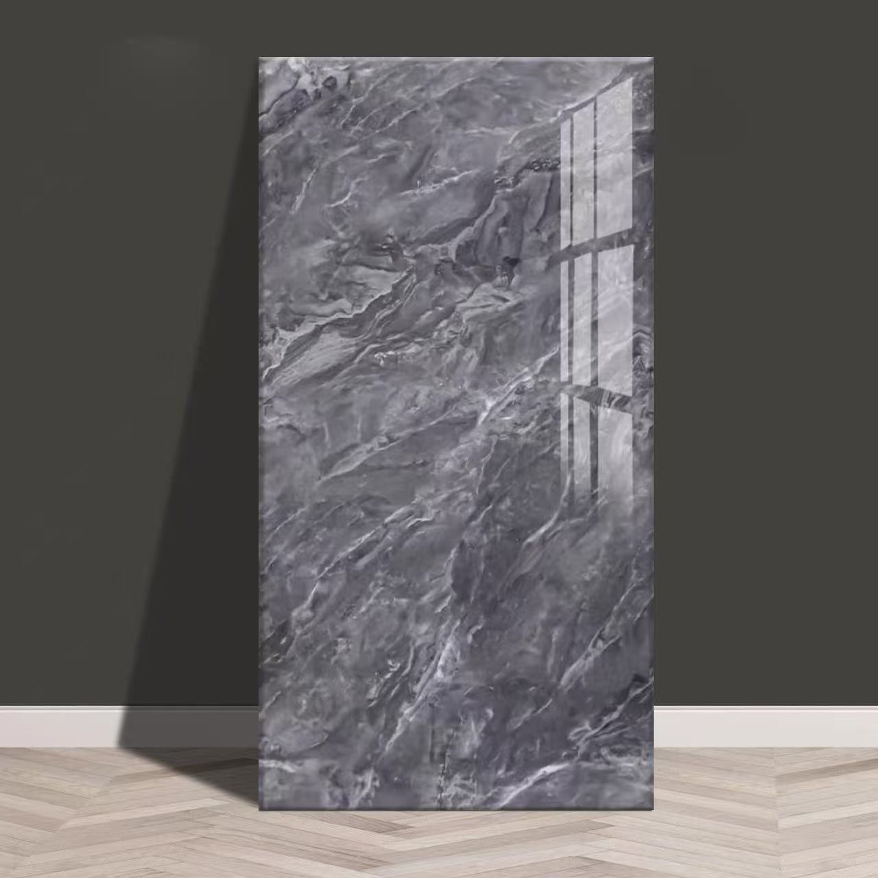 Baldosas de mármol transfronterizas autoadhesantes pegatinas de pared decorativas cocina gruesa baño renovación impermeable a prueba de aceite