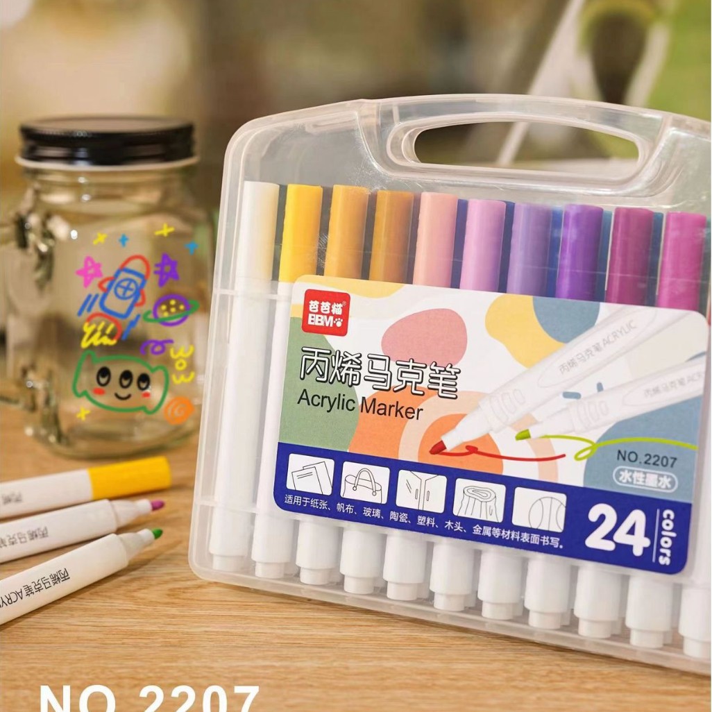 Acrílico marcador arte color graffiti mano cuenta marcador pintura a base de agua pluma DIY pintura pluma de acrílico