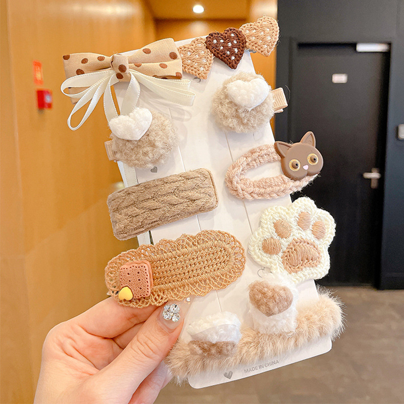 Peel de peluche para niños BB clip clip de peluche clip lateral para niñas lindas niñas toque de pelo para bebés