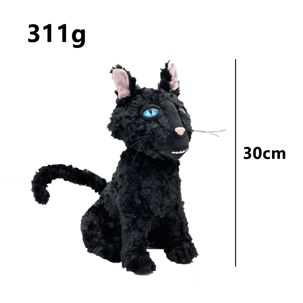 Nuevo peluche de gato Coraline de cruce fronterizo, gato negro, peluche Caroline, muñeco de peluche._voghion.com