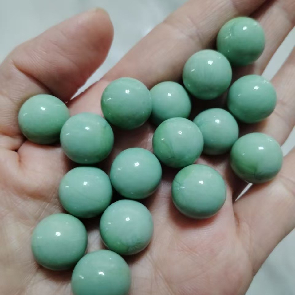 Cuentas de vidrio de 6-13 mm, transparentes, ecológicas, bolas de vidrio de 14 mm y 16 mm, blancas, negras, verdes, venta al por mayor.