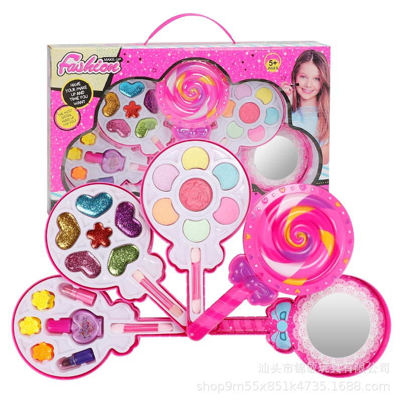 Cosmetic Case Toy Fashion Girl Children Lollipop Cosmetics Toy Little Princess Gift Set Wholesale
