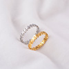 Adjustable ring stainless steel, on index finger, simple and elegant design