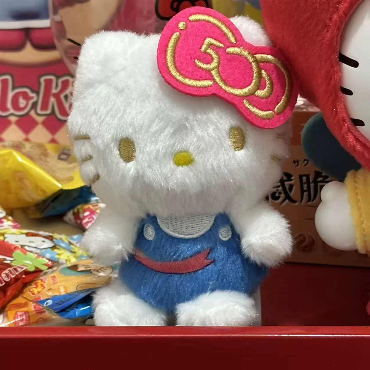 Плюшевый брелок-подвеска Hello Kitty, милый кукольный брелок для сумки, 11 см, легкий и прочный