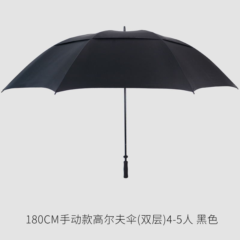 180cm 환기 더블 레이어 (4-5 명)-블랙