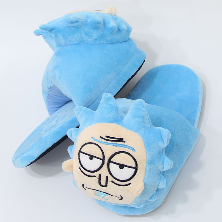 Anime und Morty Plüsch lustige Winter zu Hause Boden Mopp warme Schuhe Rick alter Mann Baumwolle Hausschuhe_voghion.com