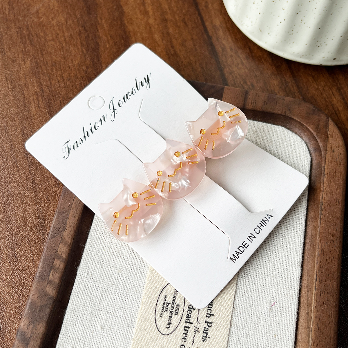 Pinza de pelo estilo japonés para mujer, de acetato, para la parte trasera de la cabeza, para flequillo lateral, tipo pico de pato, accesorio para el cabello