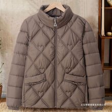 2025新款女士冬装棉衣中老年羽绒棉服外套立领新款大口袋棉袄女