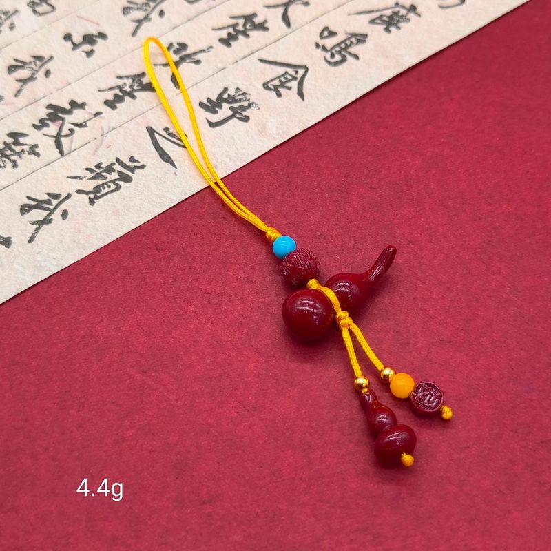 高含量朱砂紫金砂平安扣福袋招财猫莲花佛公手机链钥匙扣批发|undefined