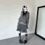 连帽秋季波点新款开衫