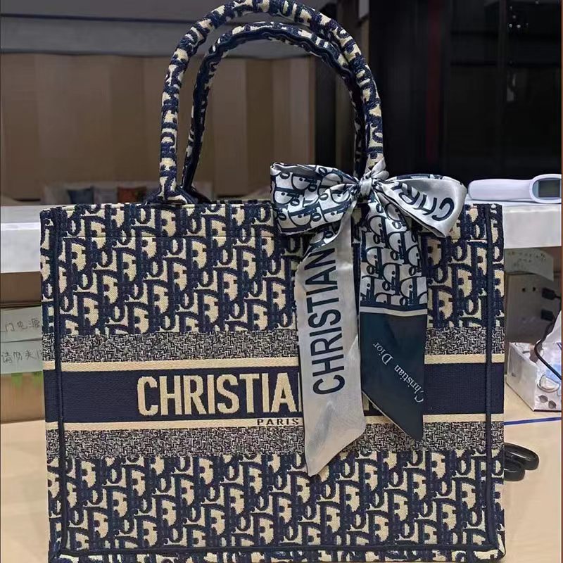 2024 nuevo bordado de letras clásicas de tres en D, una variedad de patrones, bolso de compras portátil de gran capacidad, damas