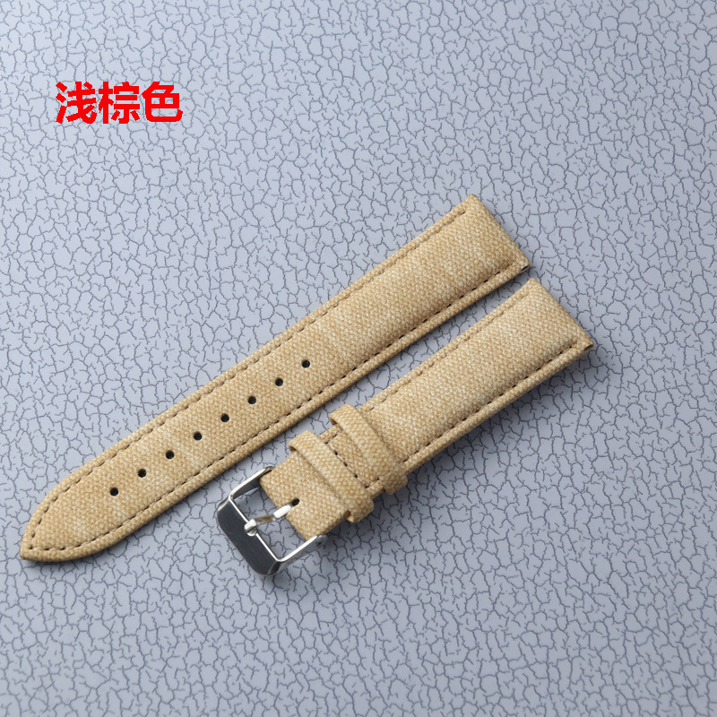 Nuevo estilo mezclilla correa de reloj unisex accesorios de reloj correa de lona de nylon de cuero suave 10-24mm