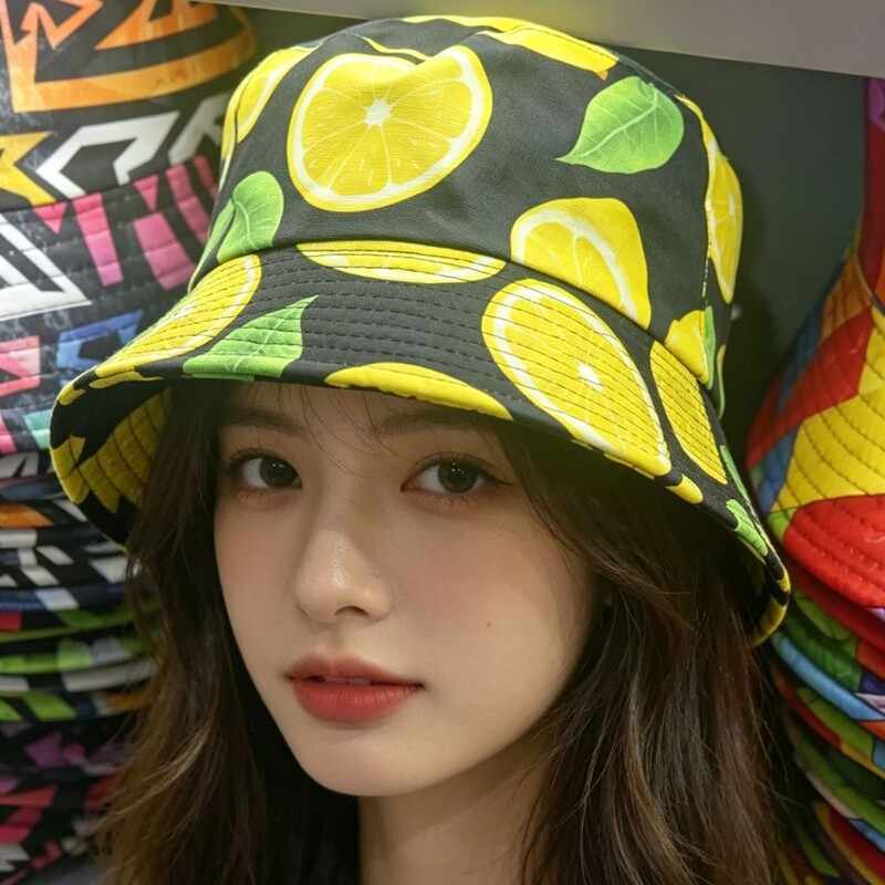 Cross-Border New Irish Festival Bucket Hat with Full Print Clover Pattern, Double-Sided Fisherman's Hat, Polyester Spring and Summer Sun Hat