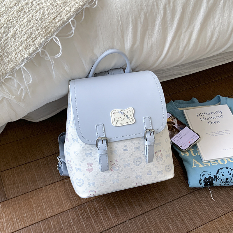 Cartoon trend fashionable handheld capacious backpack