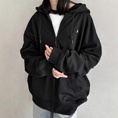 原工厂直供外贸服装NT-OUT拉链连帽卫衣男女同款情侣连帽拉链外套