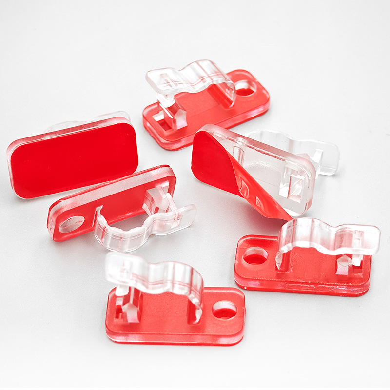 R형 푸시형(빨간색 투명 접착제)