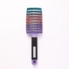Purple gradient [boar bristle rubberized large curved comb]